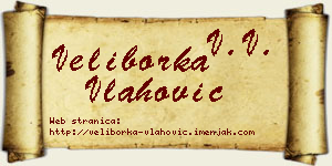 Veliborka Vlahović vizit kartica